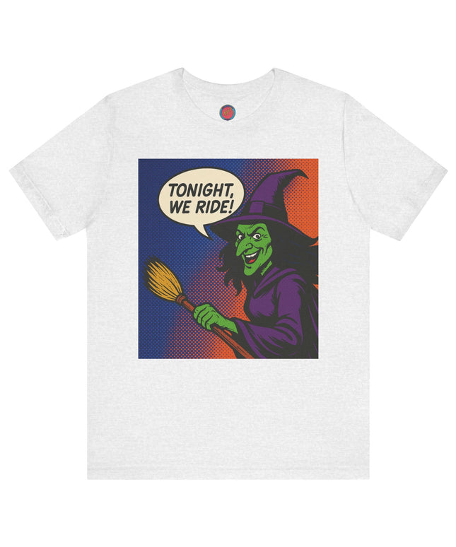 Halloween Witch Graphic Tee, Fun T-Shirt for Fall, Cozy Halloween Apparel, Unique Witch Shirt, Spooky Season Clothing