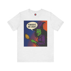 Halloween Witch Graphic Tee, Fun T-Shirt for Fall, Cozy Halloween Apparel, Unique Witch Shirt, Spooky Season Clothing