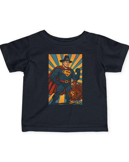 Superhero Infant Fine Jersey Tee, Cute Thanksgiving Baby Shirt, Toddler T-Shirt, Birthday Gift for Kids, Baby Shower Outfit, Superhero Theme Clothing