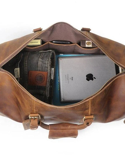 The Dagny Weekender | Large Leather Duffle Bag