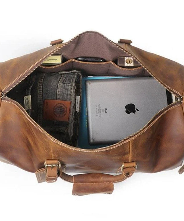 The Dagny Weekender | Large Leather Duffle Bag