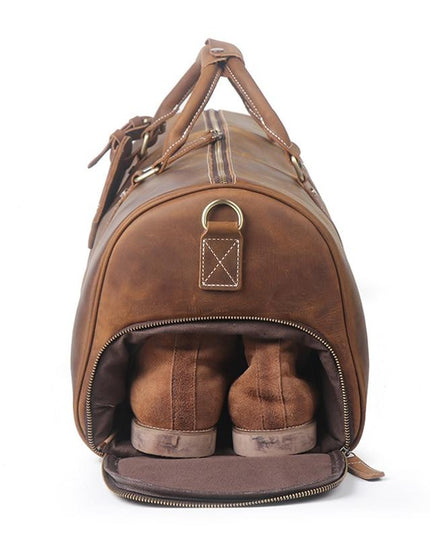 The Dagny Weekender | Large Leather Duffle Bag